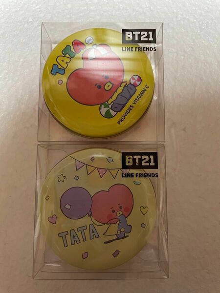 BT21 TATA ラウンド缶　2個セット