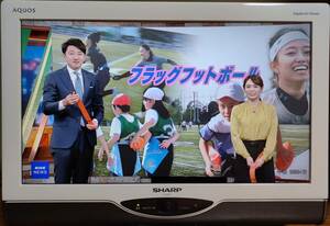 【動作確認済】SHARP AQUOS 液晶カラーテレビ LC-20DE7 20型 2010年製 ホワイト