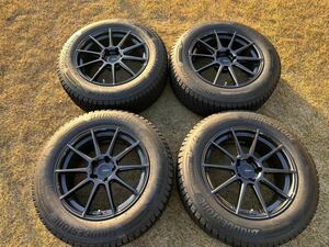 235/65R18 スタッドレスホイールセット POTENZA 8.5J×18 114.3 +38 DM-V3 レクサス純正空気圧センサー付き RX ハリアー RAV4 トヨタ 日産