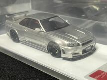 MAKE UP EIDOLON 1/43 ニスモ R34 GT-R Z-tune silber EM396A NISMO_画像2