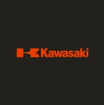 KAWASAKI バイク 車汎用カワサキ　汎用ステッカー カワサキ　簡単張り付け　赤色　2枚set_画像1