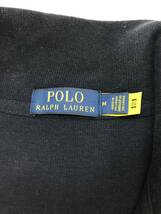 □POLO RALPH LAUREN 長袖ニット M(175/96) 紺 ポロラルフローレン メンズ 綿100％ ロゴ刺繍 複数落札同梱OK B231218-5_画像3