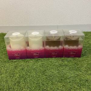 Moving Candle Lunate ムービングキャンドル ルナーテ 4個セット レッド ホワイト ダマスクローズの香り フェイクキャンドル