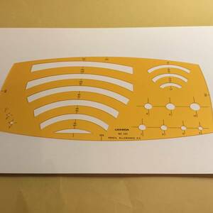 テンプレート＜円周定規＞ウチダ・製図用定規／未使用