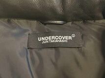 定価26万 UNDERCOVER x fragment design 30th Anniversary Leather sleeve down jacket アンダーカバー フラグメント レザーダウン_画像3