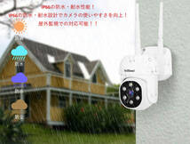 ♪送料無料♪Srihome IPC030ワイヤレス防犯カメラ4台セット 10.1インチLCDモニター暗視撮影 H.265+映像圧縮技術 カメラ増設自由♪_画像6