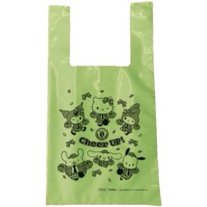 ナムコnamco サンリオsanrio キティ マイメロ クロミ ポムポムプリン シナモン ポチャッコ ショッパー 袋 グリーン