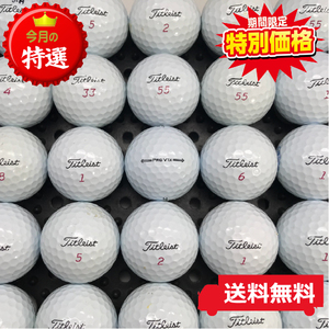 送料無料 タイトリスト Titleist PROV1x 2021年モデル ホワイト B級 ロストボール 中古 ゴルフボール 15球セット