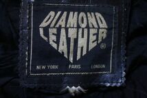 DIAMOND LEATHER 80s 90s ビンテージ レザー ライダース ジャケット ■ ショット型 ■ 旧車 OLD 革 USA アメリカ ユーロ USA_画像6