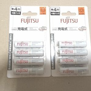 FUJITSU　ニッケル水素電池単4形　HR-4UTC（4B）2個セット（8本）