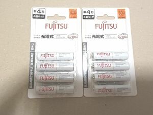 FUJITSU　ニッケル水素電池単4形　HR-4UTC（4B）2個セット（8本）