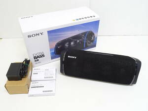 【箱内少しタバコ臭有】HE-038◆SONY Bluetooth スピーカー SRS-XB43 ソニー ワイヤレス ポータブルスピーカー ブラック 中古品 