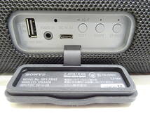【箱内少しタバコ臭有】HE-038◆SONY Bluetooth スピーカー SRS-XB43 ソニー ワイヤレス ポータブルスピーカー ブラック 中古品 _画像5
