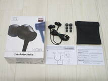 HE-220◆audio-technica オーディオテクニカ カナル型イヤホン ATH-CKR70 グラファイトブラック 中古品_画像1