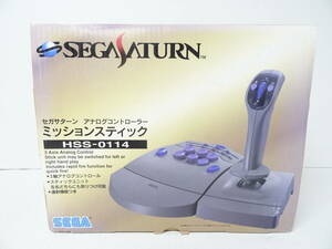 【動作未確認/ジャンク扱い】GH-326◆SEGA セガサターン アナログコントローラー ミッションスティック HSS-0114 レトロゲーム 中古品