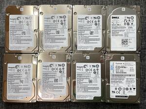 2.5インチ SAS HDD8台セット SEAGATE 600GB ST600MP0005/DELL 600GB ST9600204SS/IBM 146GB SytemX ST9146853SS