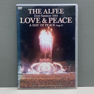【レンタル版】THE ALFEE 23rd Summer 2004 LOVE & PEACE A DAY OF PEACE Aug. 15 シール貼付け無し! ケース交換済 再生確認 750E014928
