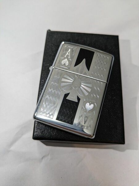 ZIPPO　ジッポー Ace Lighters エース ライター　日本未発売 High Polish Chrome Ace　新古品