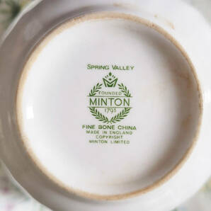 ミントン スプリングバレー カップ&ソーサー Minton Spring Valley cup and saucer フラワー スプリングバレー Vintage ヴィンテージ  の画像3