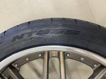 9Y0型カイエン アメ鍛 ハイパーフォージド HF108 22in 9.5J PCD130 5H 22,23年製 NITTO NT555G2 265/40R22_画像7