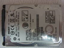 HGST　500GB 2.5インチ　HDD HCC545050A7E380 AVコマンド対応 使用時間：9286_画像2