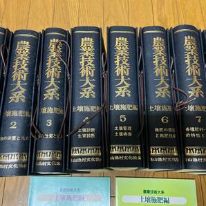 農業技術大系 土壌施肥編 全8巻セット揃い 利用の手引き 全巻総目次作物別事項索引付き 農山漁村文化協会/農学/作物/根圏/栄養/生育/土作りの画像2