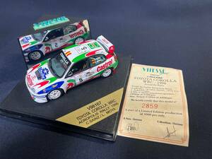 限定生産品 Vitesse ミニカー 1/43 TOYOTA COROLLA WRC トヨタ カローラ ラリーカー ケニア 1998年 R.セインツ L.モヤ