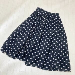 3770* STRAWBERRY-FIELDS Strawberry Fields bottoms skirt long skirt lady's black dot pattern 