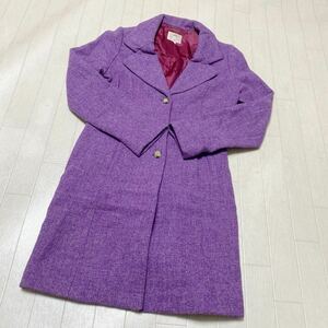 3775* TOCCA Tocca tops outer coat Chesterfield coat casual lady's 4 purple 