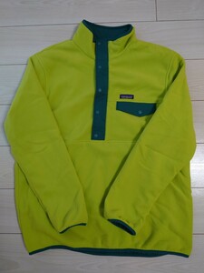 送料無料　patagonia　スナップT　リバーシブル　シンチラ　L　プルオーバー　パタゴニア　フリース　アウトドア　ストリート　USED