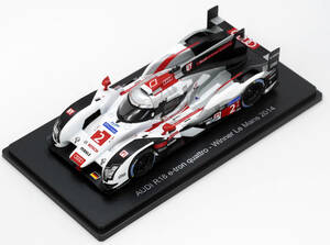 ◆48 　アウディ　R18 e-tron　quattro 2014　　ル・マン24時間レース カーコレクション　1/43　アシェット　模型のみ　スパーク