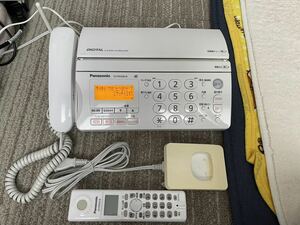 電話機 Panasonic パナソニック おたっくす FAX電話機 KX-PW308-W 子機1台付き 初期化済 ファクシミリ