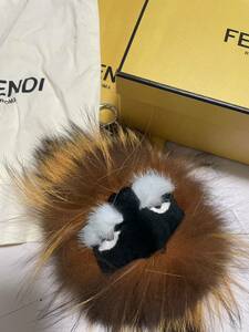 FENDI Fendi Monstar fur charm accessory key holder 