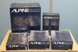  unused rare ultra rare!![ALPINE Alpine ] Car Audio together!! 5321 3315 3506 1302 6411 old car tube 23.105