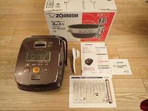 即決！！ZOJIRUSHI 象印 炊飯器 NW-AB10-TZ 圧力IH炊飯ジャー 5.5合 極め羽釜 鉄器コート 2017年製