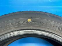 ☆個人宅可☆D05■ダンロップ エナセーブ DL ENASAVE EC204 155/65R14 4本 2022年製造 7分山位 点検済_画像7