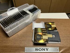 Sony MDディスク MDW60PR PRISM:60 31枚とナカバヤシ MDディスク収納BOXセット