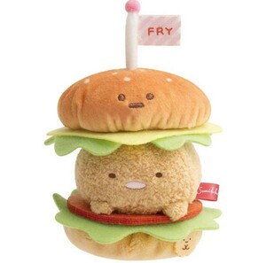 ☆未使用！すみっコぐらし とんかつ てのりぬいぐるみ☆バーガー あげっコ ハンバーガー あげだま☆送料200円