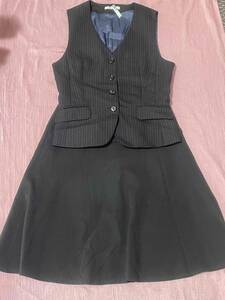 上下セット【中古】ベスト・スカート7号/Amatir AV1229/ALPHA PIER　AR3674-2/おしゃれ会社制服/かわいいOL制服