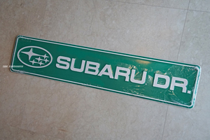 US Subaru SUBARU DR Subaru Drive Street autograph board panel sign USDM North America JDM Impreza WRX STi Forester Outback 