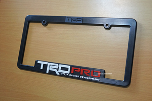 USトヨタTRD pro ナンバー フレーム USDM 北米 JDM TUNDRAタンドラ TACOMAタコマ 4Runnerサーフ RAV4 FJクルーザーLEXUSプラド LXランクル