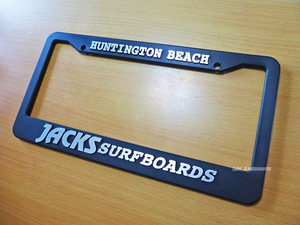 Jack’s Surf Boardsナンバーフレーム ライセンスフレーム'18 USDM北米JDM Huntington Beachハンティントンビーチ ROXY HURLEY QUICKSILVER