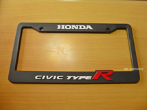 USホンダ シビック type-R オフィシャル ナンバーフレーム-Logo USDM北米JDM ライセンスフレーム HONDA CIVIC CTR FK8 K20C1_画像2