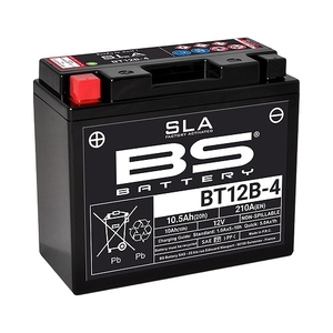 BSバッテリー バイク用バッテリー SLAバッテリー ヤマハ ドラッグスター BT12B-4 2輪