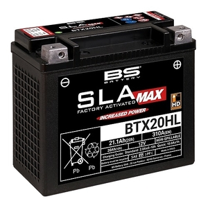 BSバッテリー バイク用バッテリー SLAバッテリー BTX20HL 2輪