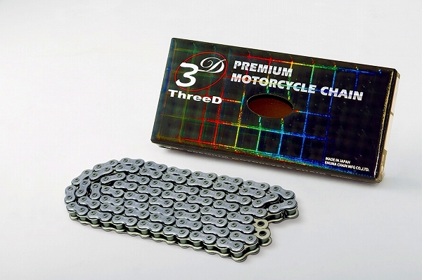EKチェーン/江沼チェーン レーシングチェーン ThreeD/スリード ドゥカティ モンスター900 シルバー 520 98L 継手：MLJ 520SP/3D(CR;NP) 2輪
