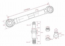 D-MAX ピロリアトーコントロールアーム D1 SPEC トヨタ マークII/チェイサー/クレスタ GX90/JZX90/GX100/JZX100 DMSU026AT4_画像5