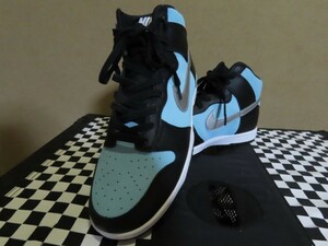 ☆ほぼ新品☆★送料無料★ NIKE BY YOU DUNK HI ティファニーカラー　ティファニーブルー!!