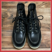 ☆極上 茶芯 !! redwing 超希少 四角犬タグ 1998年製 8179 8.5E ブラック 黒 アイリッシュセッター 極美品 キムタク 藤原ヒロシ fragment _画像1