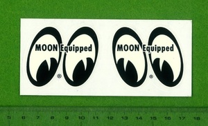 MOON Equipped 63円発送可 アイシェイプ クリアベース フィルム製 ステッカー mooneyes シール ムーンアイズ moon eyes
